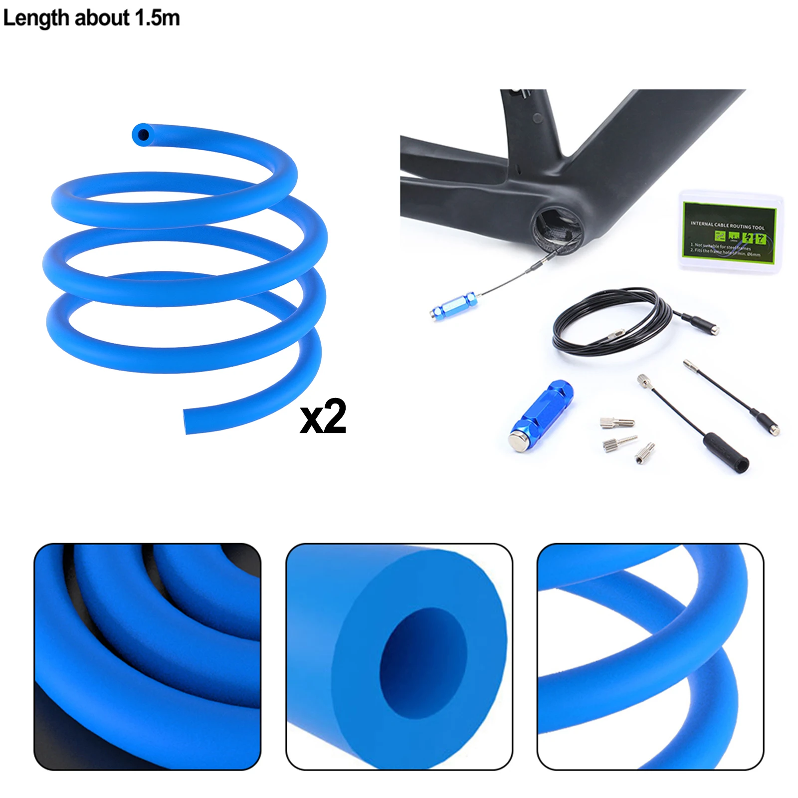 Bike Frame Internal Housing Damper Foam Sleeve Cable Cover Internal Wire Sponge Pipe Bicycle Shift/Brake/Hydraulic Tube
Bike Frame Internal Housing Damper Foam Sleeve Cable Cover Internal Wire Sponge Pipe Bicycle Shift/Brake/Hydraulic Tube