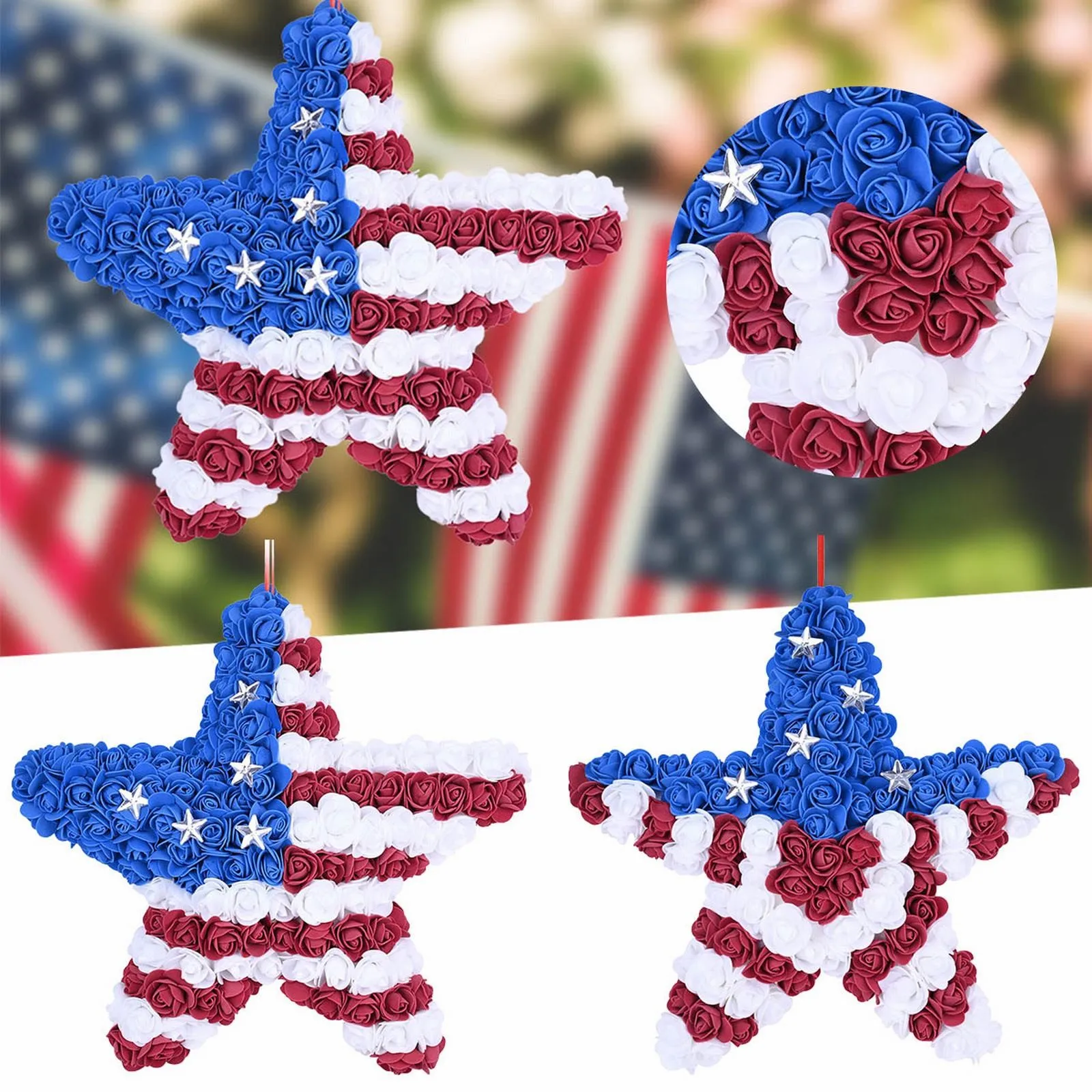 Idyllic July 4 Wreath Patriotic Americana Wreath Handcrafted Memorial Day Wreath Festival Garland Decoration Front Door Wall
Idyllic July 4 Wreath Patriotic Americana Wreath Handcrafted Memorial Day Wreath Festival Garland Decoration Front Door Wall