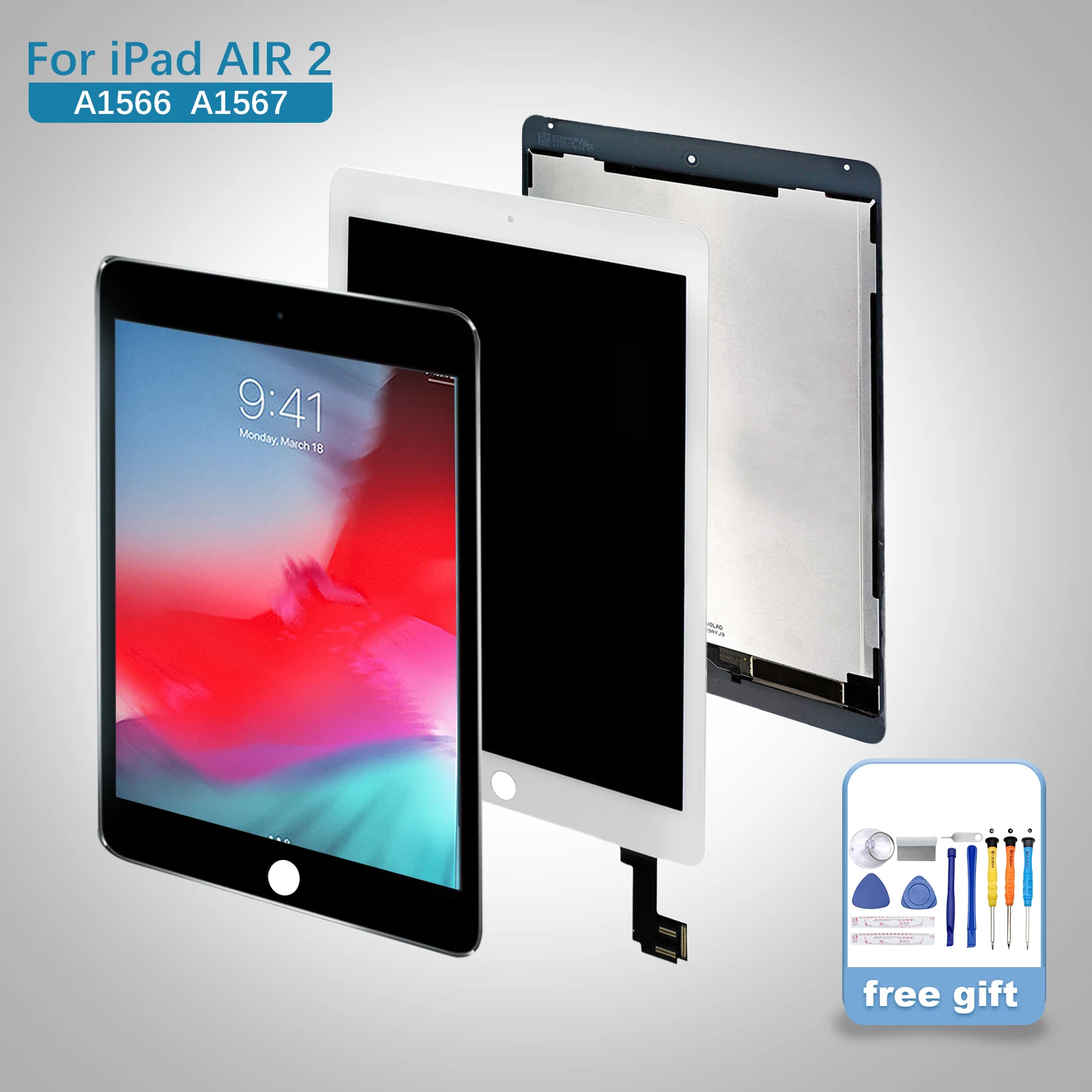 Air2 a1567 a1566 lcd touch screen digitizer Sticker Adhesive complete assembly replacement For apple ipad air 2 lcd display
Air2 a1567 a1566 lcd touch screen digitizer Sticker Adhesive complete assembly replacement For apple ipad air 2 lcd display