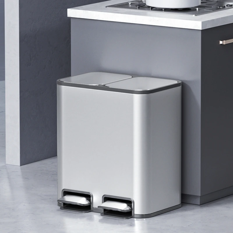 Classified Waste Bin Kitchen Storage Dry Wet Separation Large Waterproof Double Bucket Stainless Steel Trash Can Cleaning Tools
Classified Waste Bin Kitchen Storage Dry Wet Separation Large Waterproof Double Bucket Stainless Steel Trash Can Cleaning Tools