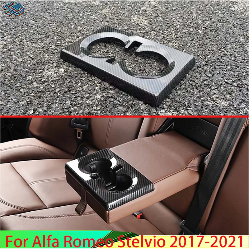 For Alfa Romeo Stelvio 2017 2018 2019 2020 2021 Car Accessories Carbon Fiber Style Rear Seat Drink Cup Holder Chrome Trim Cover
For Alfa Romeo Stelvio 2017 2018 2019 2020 2021 Car Accessories Carbon Fiber Style Rear Seat Drink Cup Holder Chrome Trim Cover