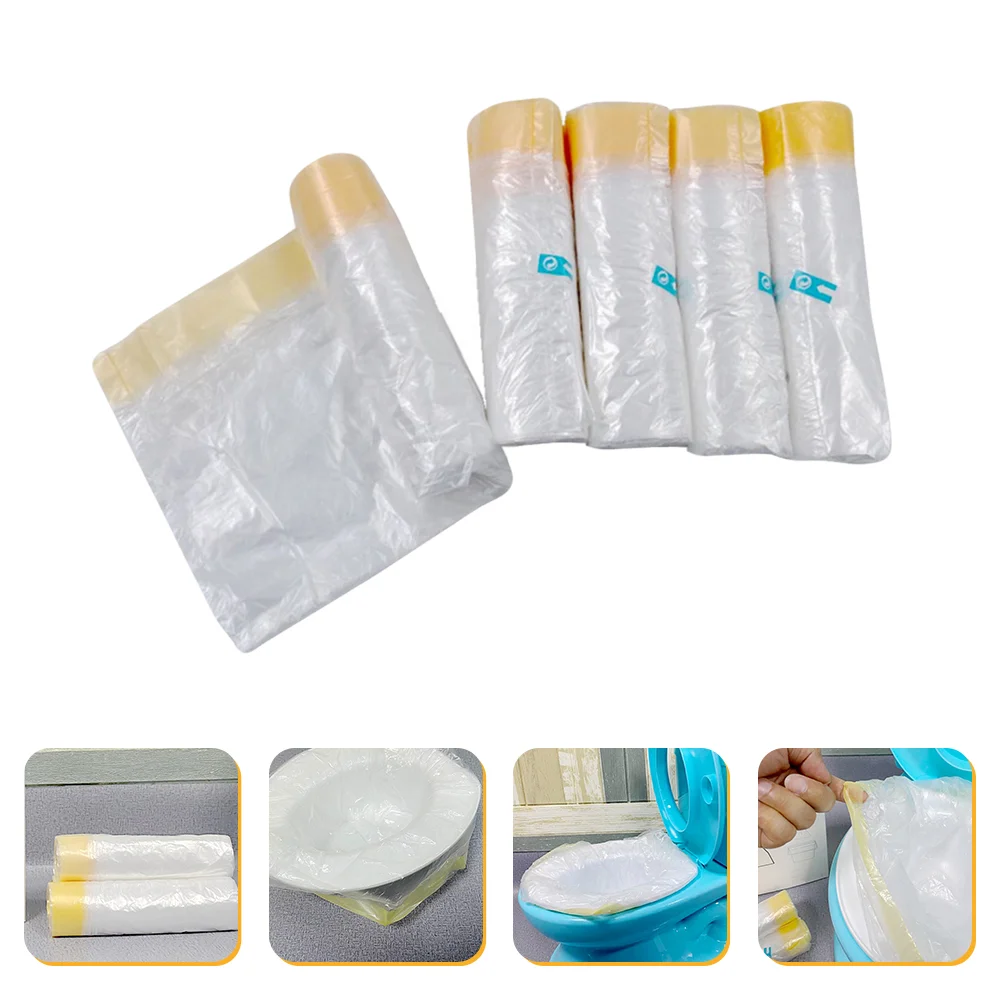 

100 Pcs Toilet Trash Bag Portable Potty Chair Liner Disposable Pad Universal Liners Training Seat Child Kid