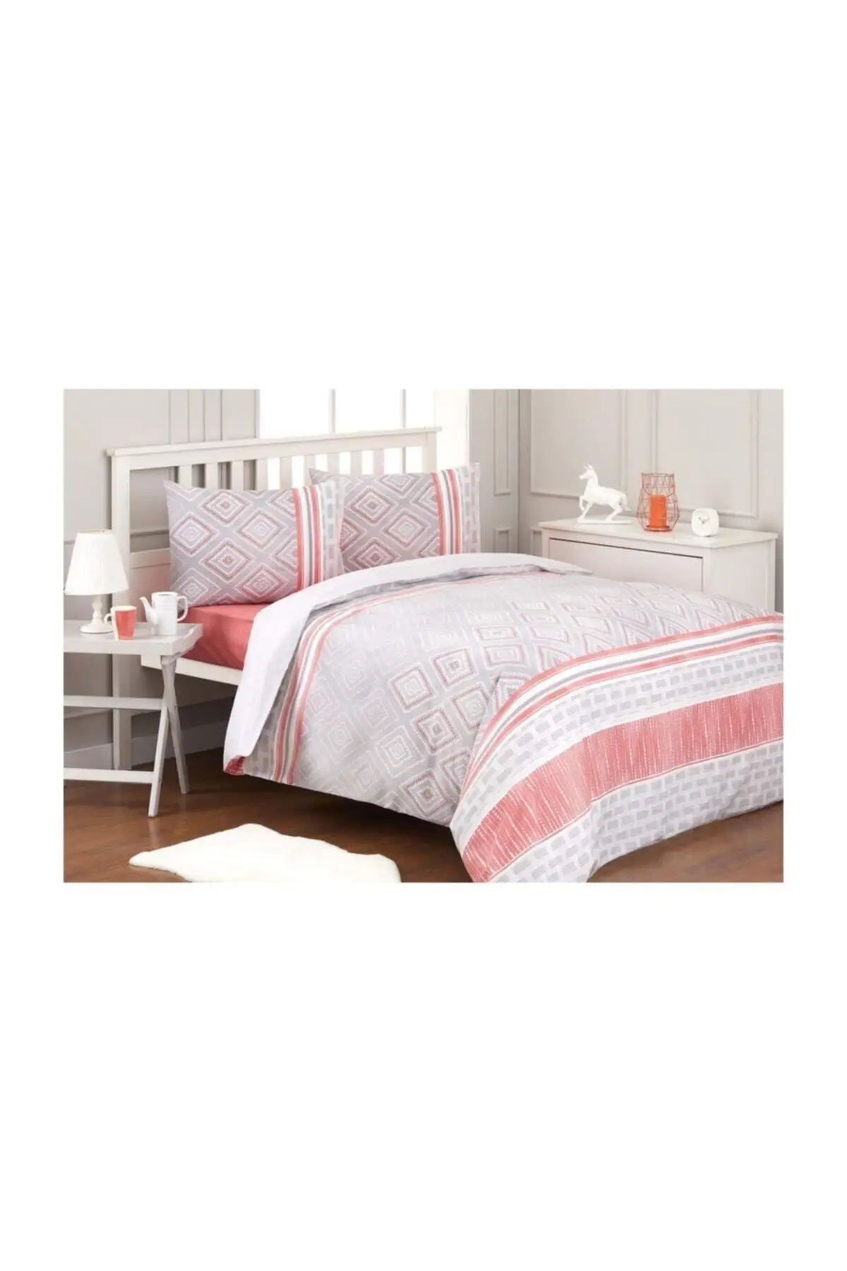 Домашний текстиль, двойной комплект пододеяльников Modaletto, модный ромб 
Домашний текстиль, двойной комплект пододеяльников Modaletto, модный ромб