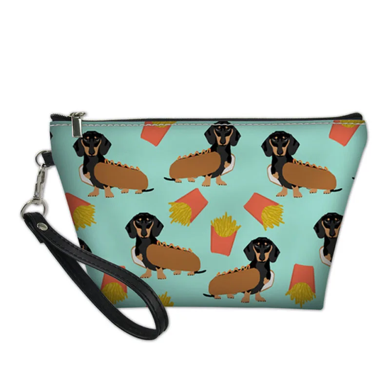 

Cute Dachshund Dog Print Cosmetic Bag Beautician Vanity Necessaire Women Travel Toiletry Kit Makeup Bags Organizer Make Up Pouch