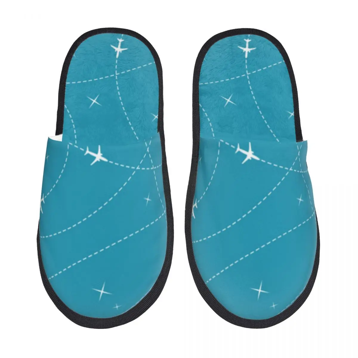Домашние тапочки, комнатные тапочки для спальни, самолеты с траекториями и звездами, искусственная пушистая плюшевая обувь 
Домашние тапочки, комнатные тапочки для спальни, самолеты с траекториями и звездами, искусственная пушистая плюшевая обувь