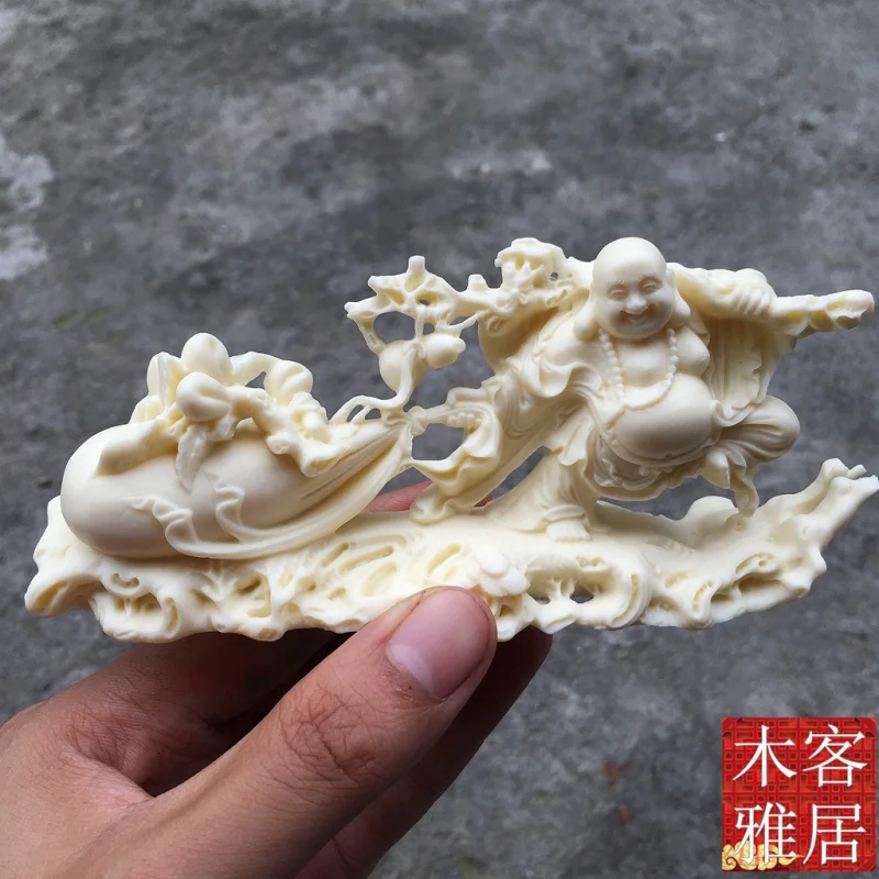 Ivory Nut Pull Bag Maitreya Buddha Prosperous Smiling Buddha Home Geomancy Decoration Cloth Bag Monk Buddha Statue Car Interior
Ivory Nut Pull Bag Maitreya Buddha Prosperous Smiling Buddha Home Geomancy Decoration Cloth Bag Monk Buddha Statue Car Interior