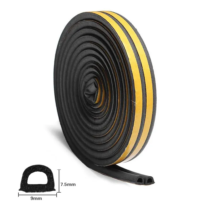 Home Improvement Sealing Strip Home Resist Rain 9mm*6mm D-type Foam Prevent Dust Protect Doors Brand New Durable High Quality
Home Improvement Sealing Strip Home Resist Rain 9mm*6mm D-type Foam Prevent Dust Protect Doors Brand New Durable High Quality