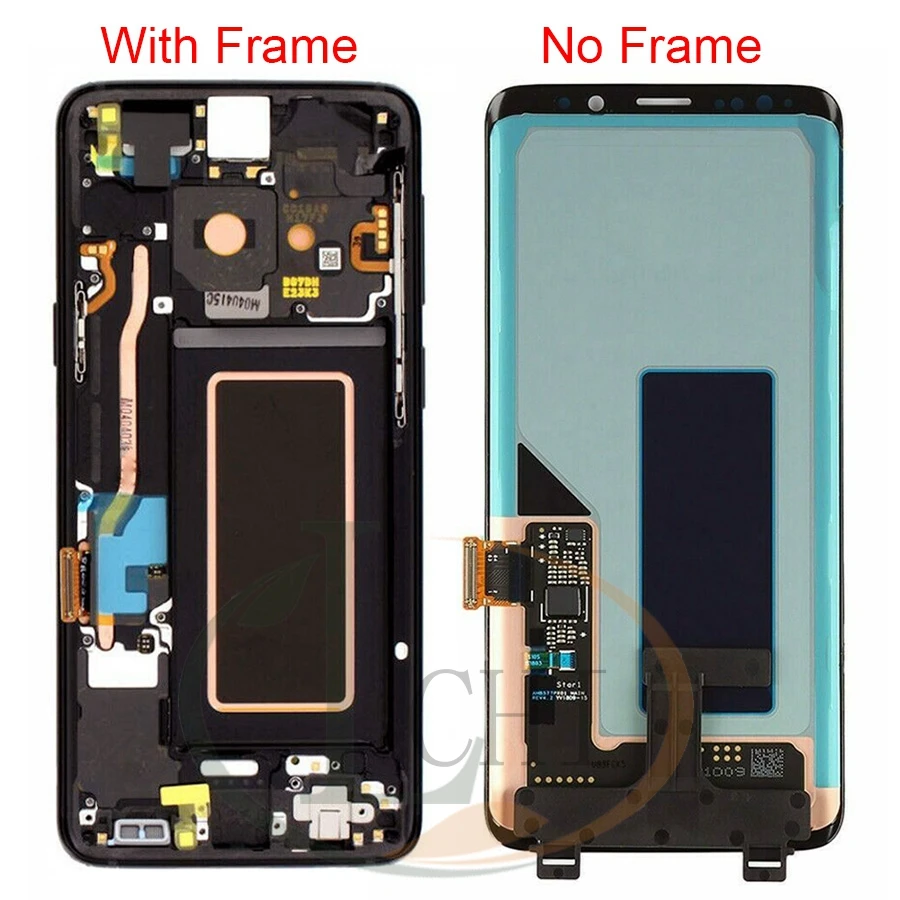 

Super Amoled Display with frame for SAMSUNG Galaxy S9 G960 G960F S9 Plus G965 G965F LCD Touch Screen Digitizer with Back Glass