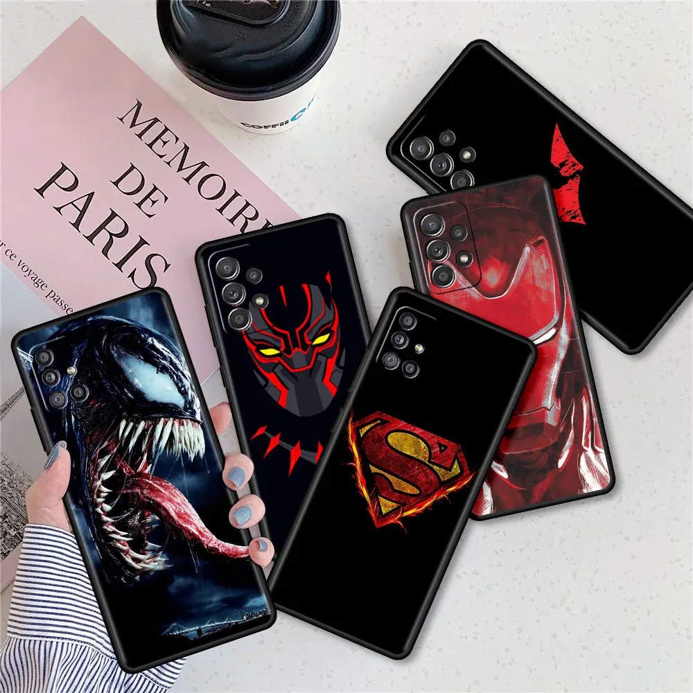 Black Case For Samsung Galaxy A12 A51 A52 A21s A71 A32 A31 Luxury Phone Bumper Fundas A72 A41 A11 Cover Iron Man Venom Deadpool
Black Case For Samsung Galaxy A12 A51 A52 A21s A71 A32 A31 Luxury Phone Bumper Fundas A72 A41 A11 Cover Iron Man Venom Deadpool