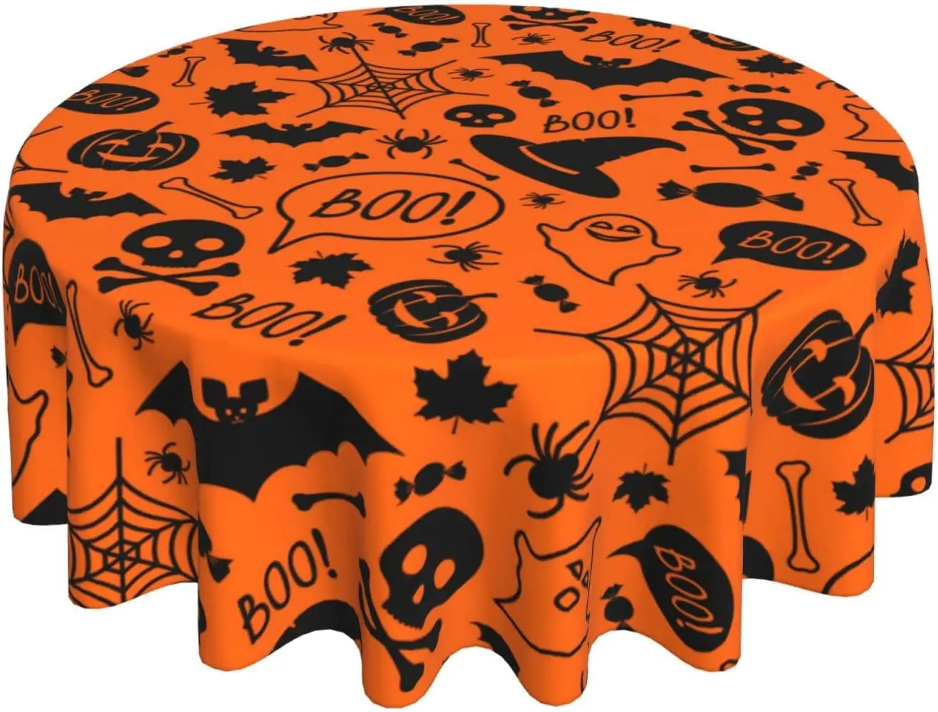 Halloween Pumpkins Witch Tablecloth Spider Webs Skulls Boo Round Tablecloths Tabletop Runner for Party Picnic Dining Decor 60in
Halloween Pumpkins Witch Tablecloth Spider Webs Skulls Boo Round Tablecloths Tabletop Runner for Party Picnic Dining Decor 60in
