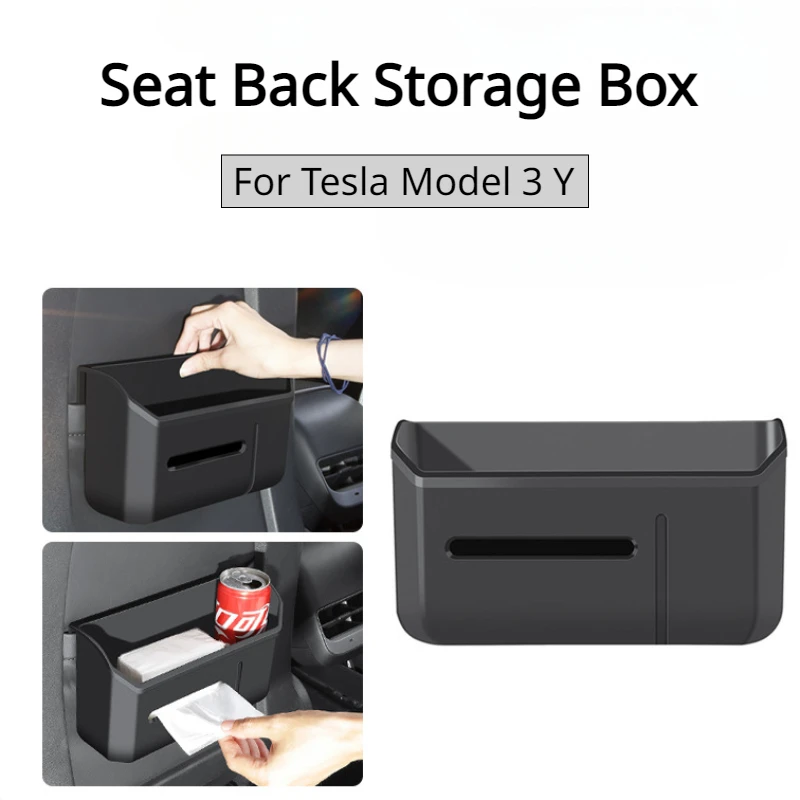 Seat Backrest Trash Can for Tesla Model 3 Y Seat Back Storage Box Tissue Storage Box Water Cup Holder Car Interior Accessories
Seat Backrest Trash Can for Tesla Model 3 Y Seat Back Storage Box Tissue Storage Box Water Cup Holder Car Interior Accessories