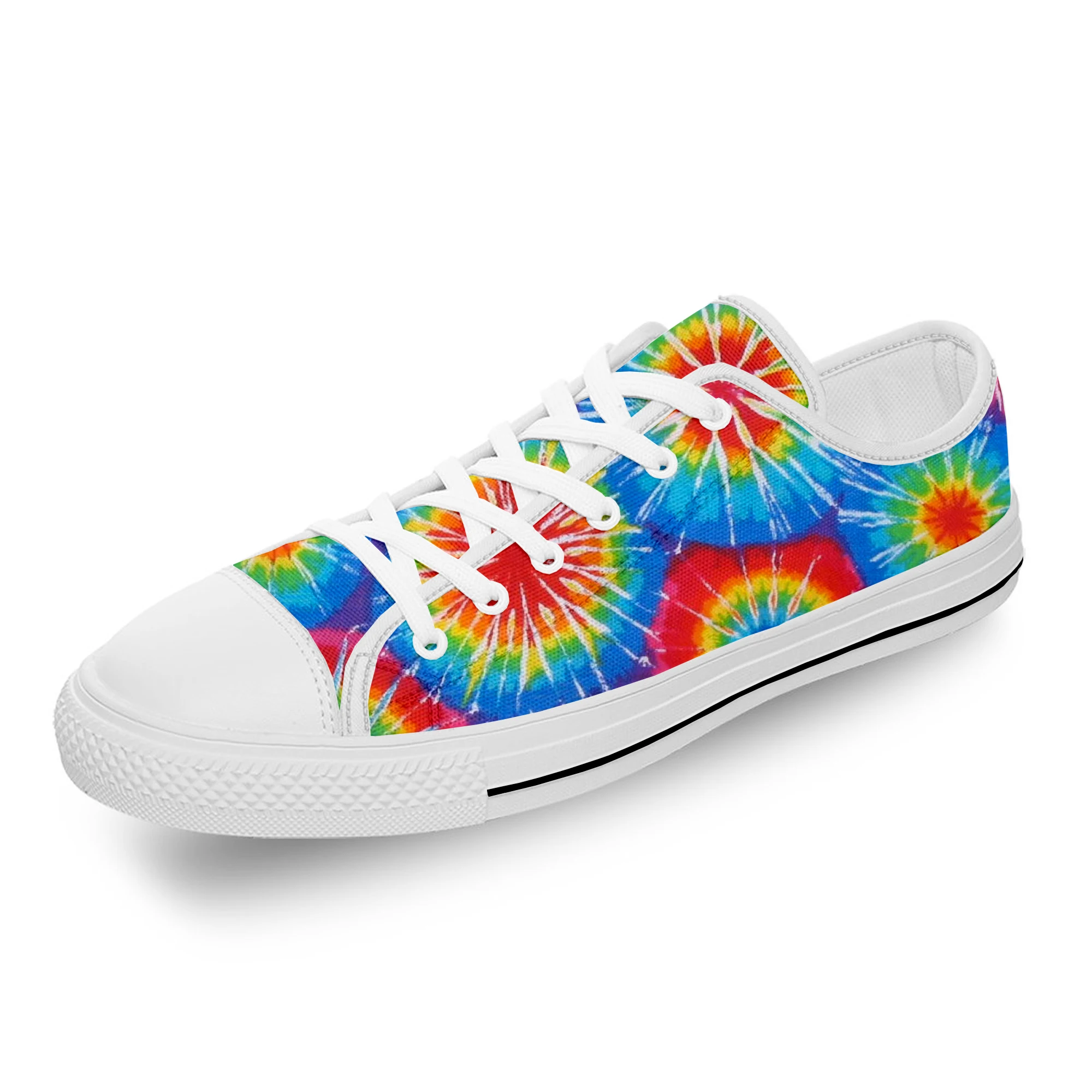 Cartoon Tie Dye Pattern Aesthetic White Cloth Fashion 3D Print Low Top Canvas Shoes Men Women Lightweight Breathable Sneakers
Cartoon Tie Dye Pattern Aesthetic White Cloth Fashion 3D Print Low Top Canvas Shoes Men Women Lightweight Breathable Sneakers