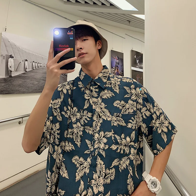 Men's Top 2022 New Spring and Summer Floral Shirt Men's Short-sleeved Trend Commuter Casual Style Shirt All-match
Men's Top 2022 New Spring and Summer Floral Shirt Men's Short-sleeved Trend Commuter Casual Style Shirt All-match