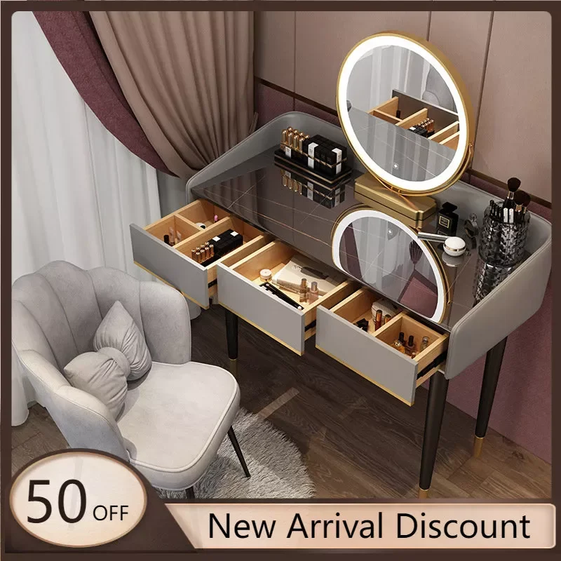 OEIN Light Luxury Bedroom Vanity Makeup Dressing Table Family Bedroom Modern Simple Women Desk With Mirror Makeup Wood Furniture
OEIN Light Luxury Bedroom Vanity Makeup Dressing Table Family Bedroom Modern Simple Women Desk With Mirror Makeup Wood Furniture