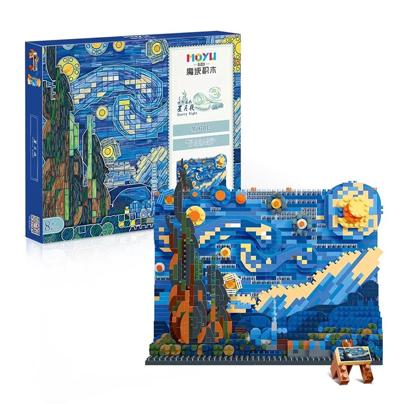Mini Blocks Luxury Painting The Great Wave Building Toy Juguetes for Kids Gift Girl Present Van Gogh The Starry Night Christmas
Mini Blocks Luxury Painting The Great Wave Building Toy Juguetes for Kids Gift Girl Present Van Gogh The Starry Night Christmas