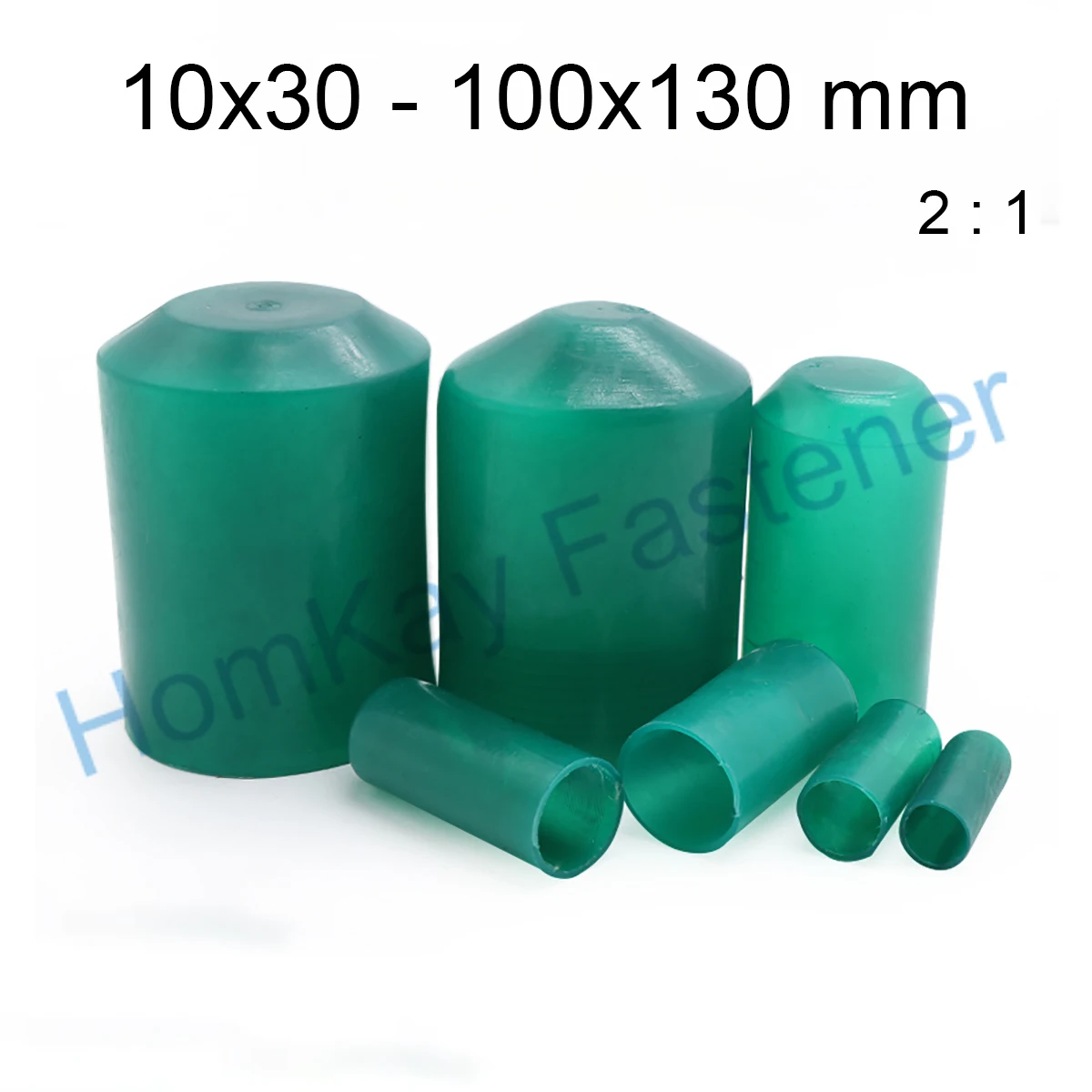 10x30-100x150mm Green 2:1 Heat Shrink Caps High-Voltage Cable Insulation Protection Sealing Head Power Cable Protection
10x30-100x150mm Green 2:1 Heat Shrink Caps High-Voltage Cable Insulation Protection Sealing Head Power Cable Protection