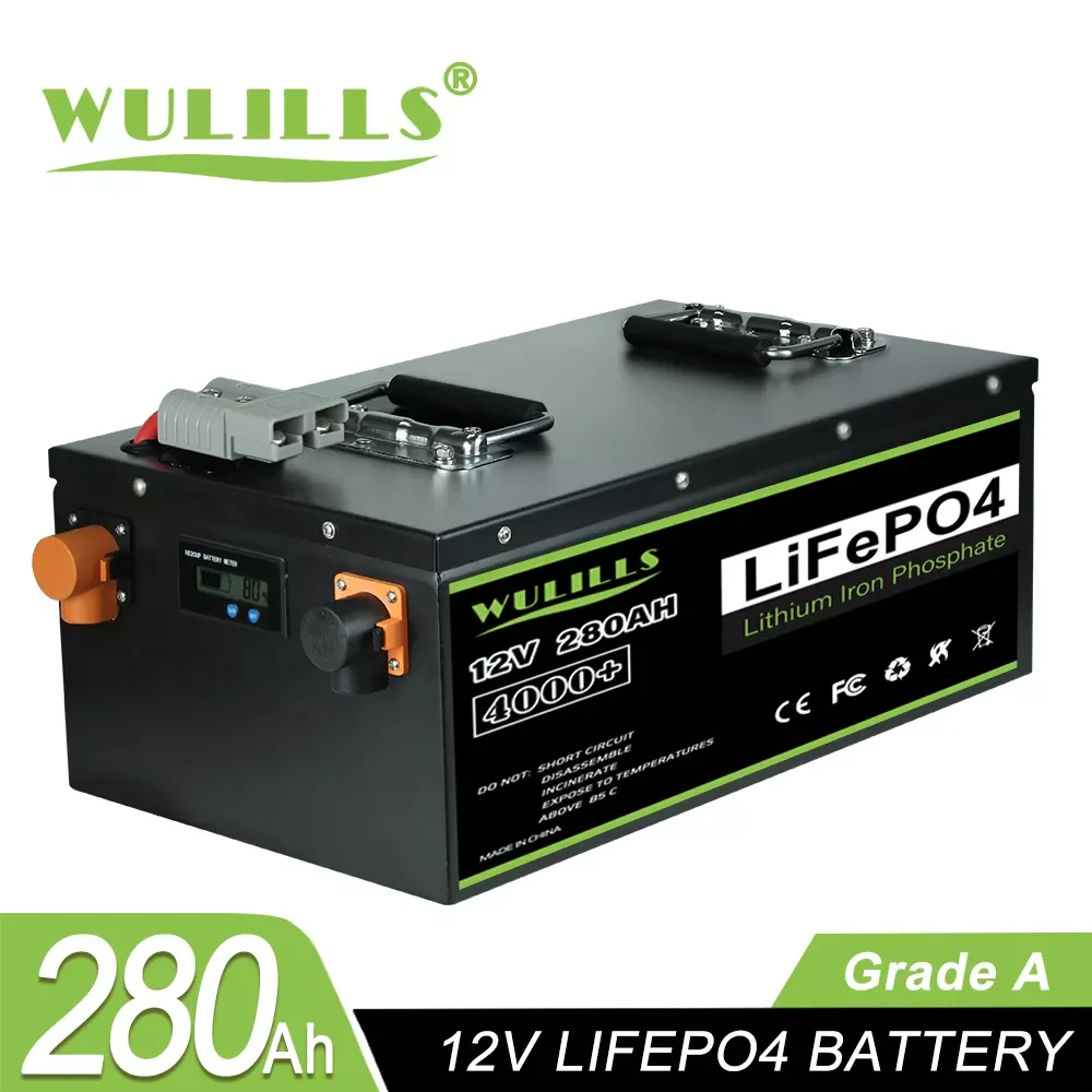 New 12V 280AH Lifepo4 Battery Pack Lithium Iron Phosphate batteries Built-in BMS For Solar Boat Home Storage EU US TAX FREE
New 12V 280AH Lifepo4 Battery Pack Lithium Iron Phosphate batteries Built-in BMS For Solar Boat Home Storage EU US TAX FREE