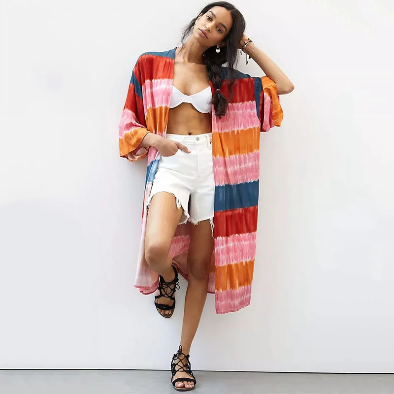 Женская хлопковая блузка в полоску, в стиле бохо
Женская хлопковая блузка в полоску, в стиле бохо