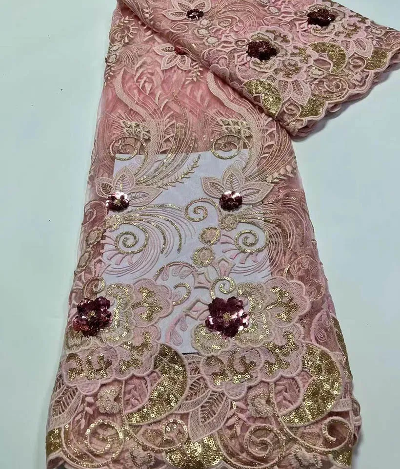 5 Yards African Tulle Lace Fabric 2022 High Quality Nigerian Sequin Lace Fabric French Swiss Voile Lace Fabric For Wedding Dress
5 Yards African Tulle Lace Fabric 2022 High Quality Nigerian Sequin Lace Fabric French Swiss Voile Lace Fabric For Wedding Dress