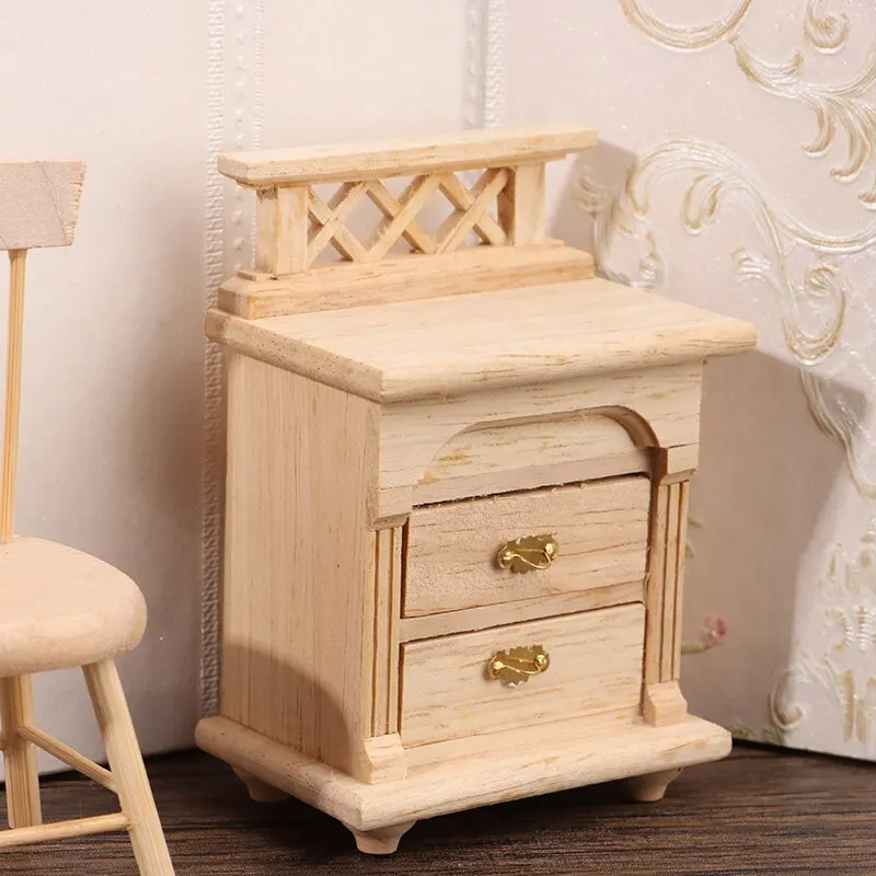1/12 прикроватная тумбочка для кукольного домика, мини-прикроватная тумбочка, модель детских игрушек, украшение, Миниатюрные аксессуары 
1/12 прикроватная тумбочка для кукольного домика, мини-прикроватная тумбочка, модель детских игрушек, украшение, Миниатюрные аксессуары