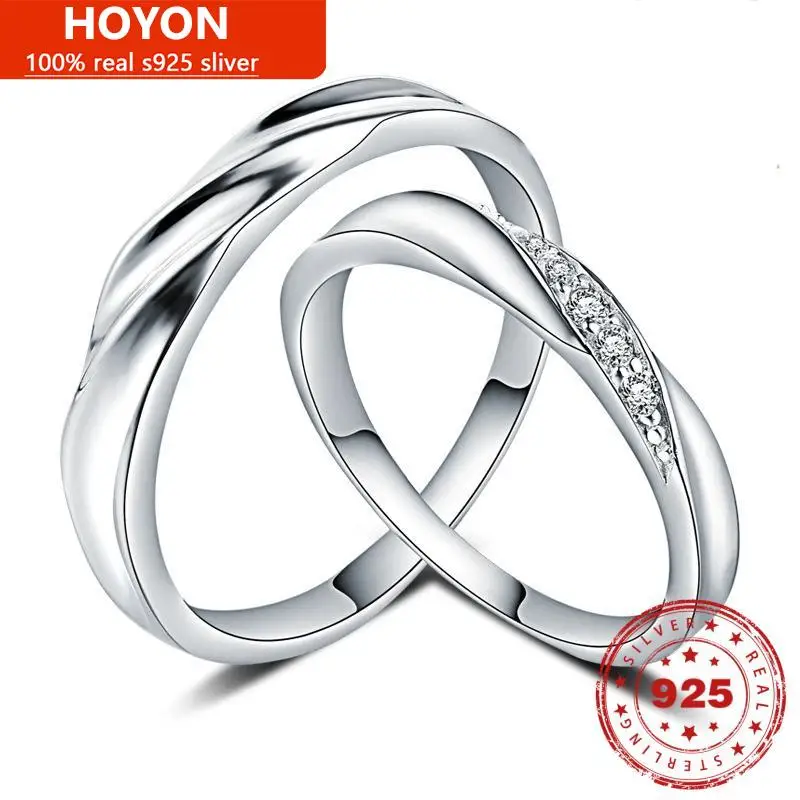 HOYON original silver 925 real 100% couple ring for men and women mossanite diamond Zircon ring simple wedding ring gift fine
HOYON original silver 925 real 100% couple ring for men and women mossanite diamond Zircon ring simple wedding ring gift fine