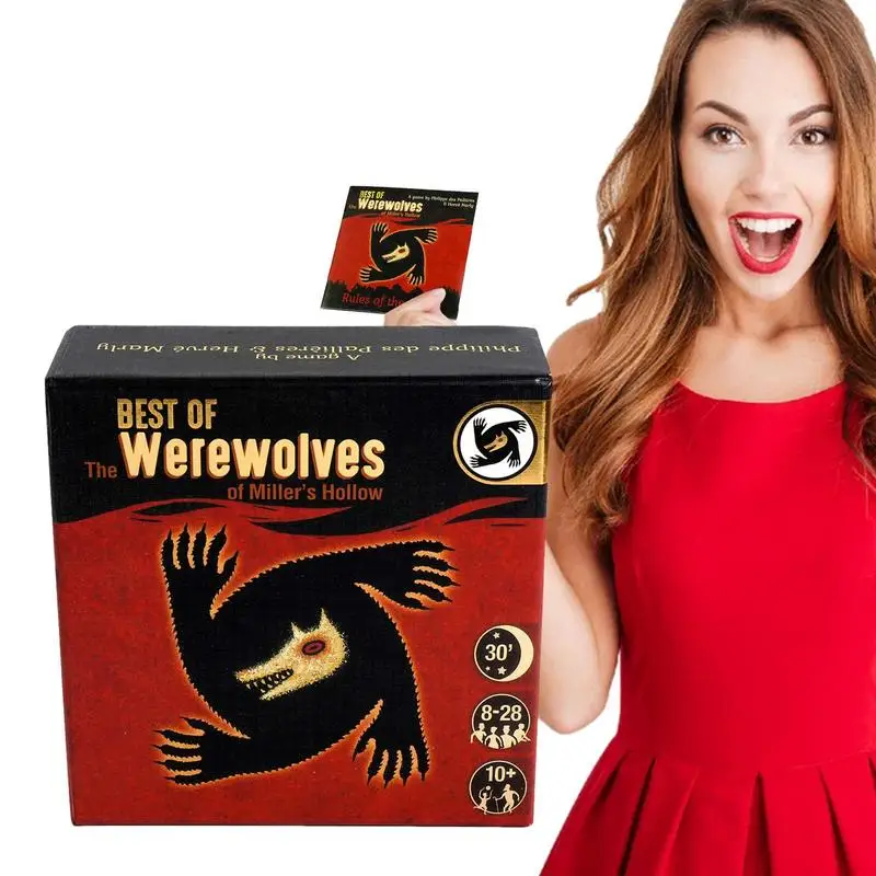 

Party Game Cards Easy Strategy Games Wolf Card Game Scary Party Supplies Board Game For Events Parties Festivals Holidays