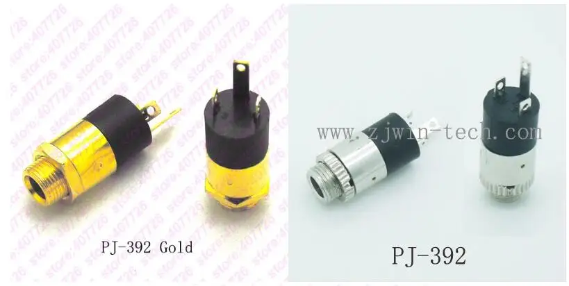 100PCS Golden/Metal 3.5mm Stereo Jack Female Audio Connector Extension with Screw Nut Welding socket PJ-392 + 3P Male Jack
100PCS Golden/Metal 3.5mm Stereo Jack Female Audio Connector Extension with Screw Nut Welding socket PJ-392 + 3P Male Jack