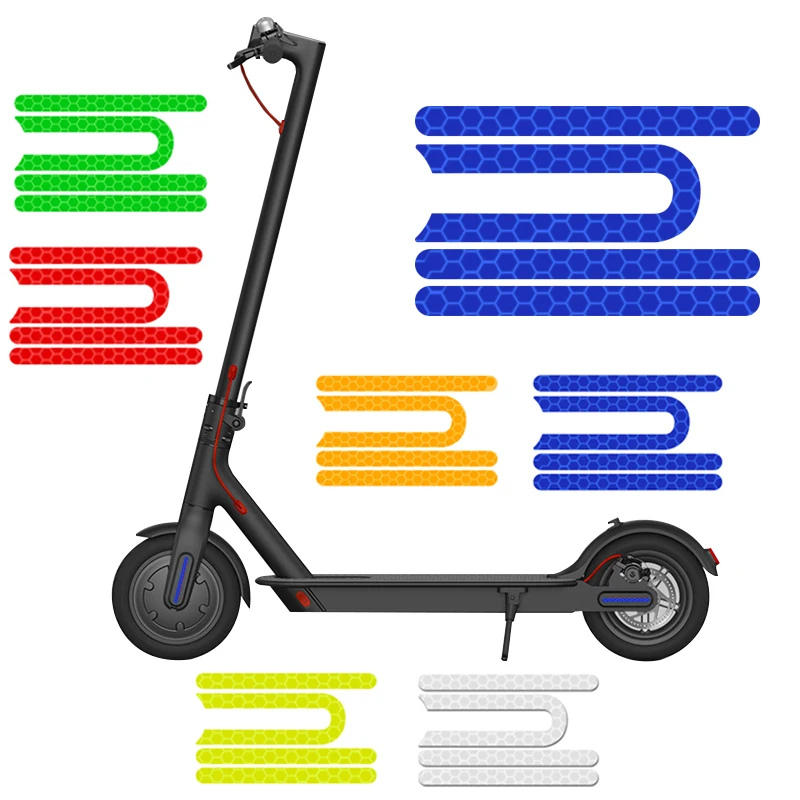 4Pcs/set For Xiaomi Mijia M365 Pro Electric Scooter Reflective Sticker PVC Reflector Outdoor Scooter Safety Sign Night Warning
4Pcs/set For Xiaomi Mijia M365 Pro Electric Scooter Reflective Sticker PVC Reflector Outdoor Scooter Safety Sign Night Warning