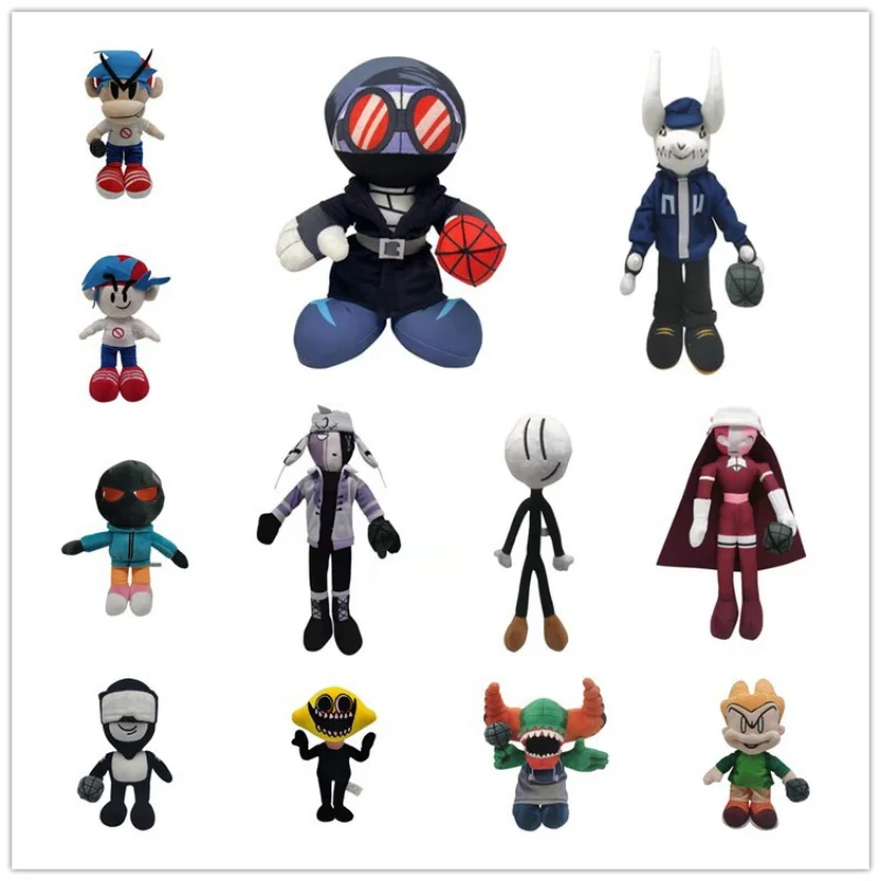 Catone New Friday Night Funkin Plush Stuffed Doll Cute Tank Man Ninja Bomb Man Toy Throw Pillow Set Piece Children's Gift 
Catone New Friday Night Funkin Plush Stuffed Doll Cute Tank Man Ninja Bomb Man Toy Throw Pillow Set Piece Children's Gift