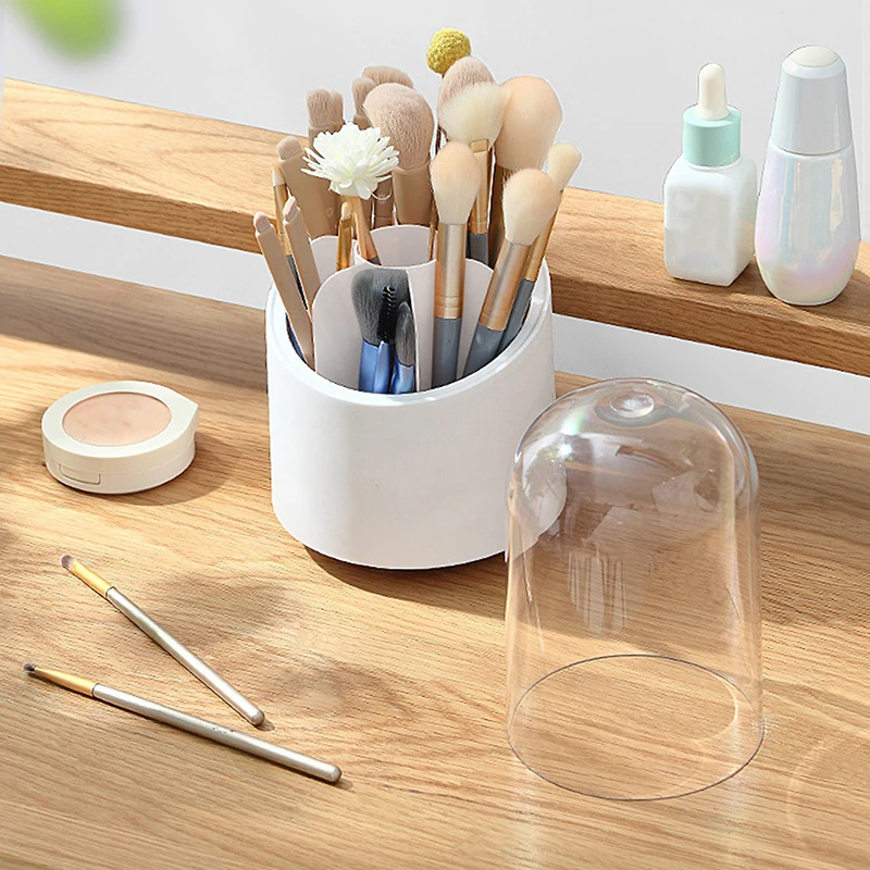 Makeup Organizers Storage Box Multifunction 360° Rotating Pen Holder Dust-proof Cosmetic Brush Bucket Compartment Desktop
Makeup Organizers Storage Box Multifunction 360° Rotating Pen Holder Dust-proof Cosmetic Brush Bucket Compartment Desktop
