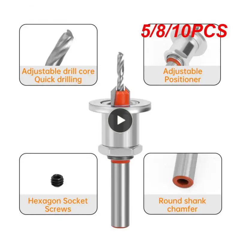 5/8/10PCS Screw Drill Bit Milling Cutter 8/10mm Hole Countersink Drill Demolition Drill Bit Shank Tools And Gadgets Adjustable
5/8/10PCS Screw Drill Bit Milling Cutter 8/10mm Hole Countersink Drill Demolition Drill Bit Shank Tools And Gadgets Adjustable