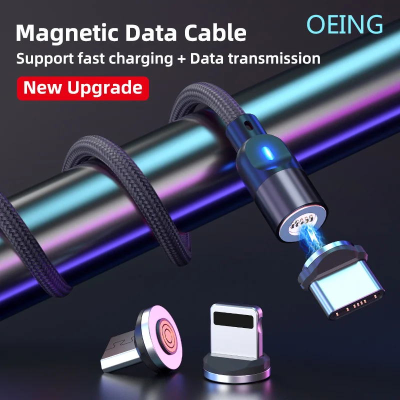 OEING 3A Magnetic USB Cable For iPhone 12 Samsung Xiaomi Huawei Micro Type C Fast Charging Data Cable USB C Mobile Phone Cable
OEING 3A Magnetic USB Cable For iPhone 12 Samsung Xiaomi Huawei Micro Type C Fast Charging Data Cable USB C Mobile Phone Cable