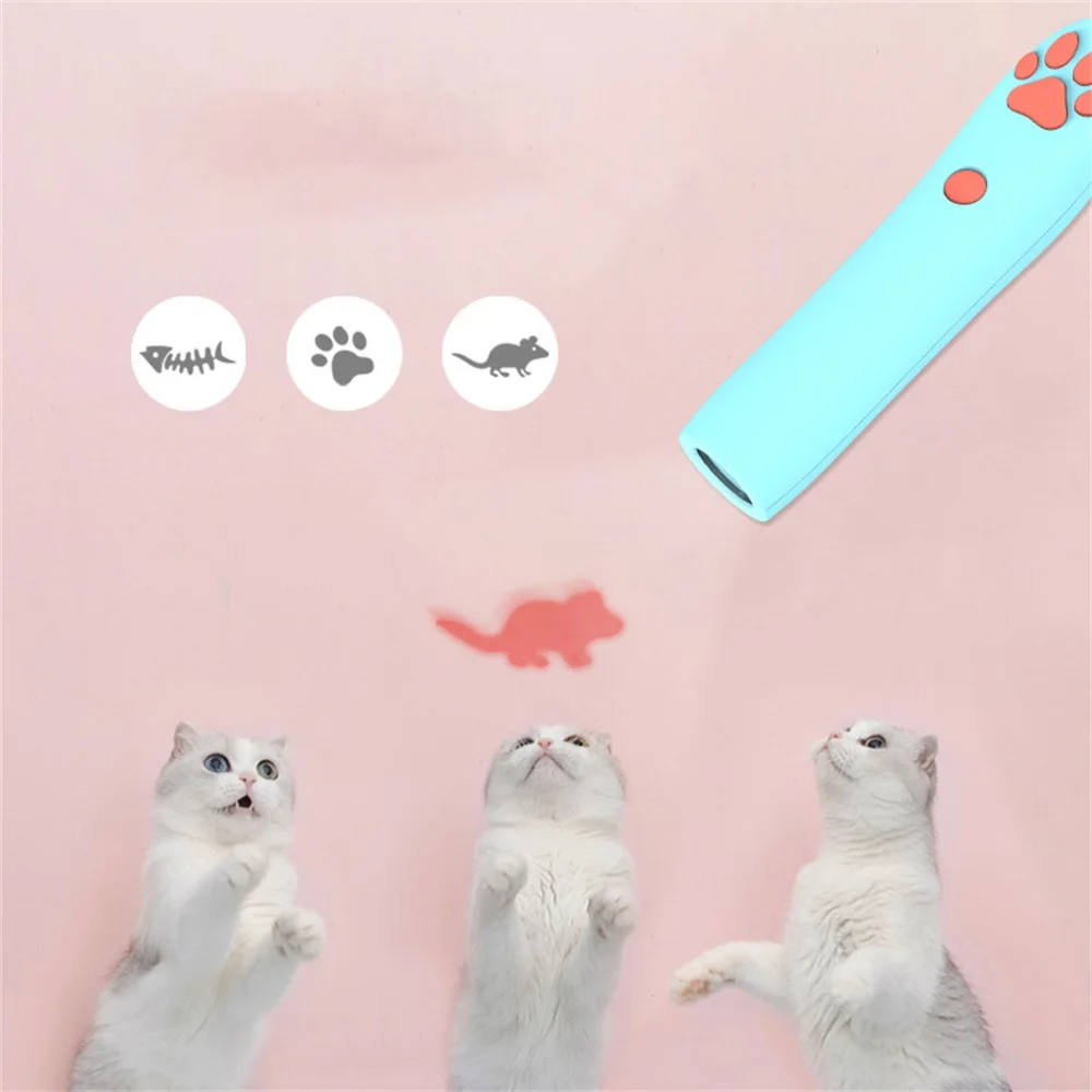 Cat Laser Toy Infrared LED Pattern Funny Cat Stick Puzzle Projection Pen Mouse/Fishbone/Paw Print for Cat Training Accessories
Cat Laser Toy Infrared LED Pattern Funny Cat Stick Puzzle Projection Pen Mouse/Fishbone/Paw Print for Cat Training Accessories