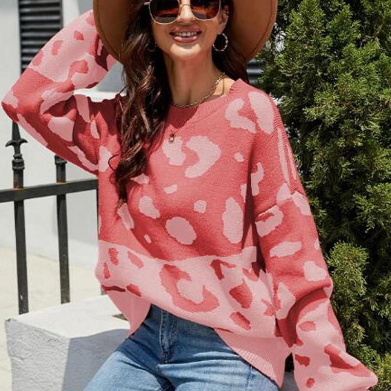 Casual Knitted Coats Boho Loose Pullover Women Casual O-neck Long Sleeve Sweaters Autumn Ancient 2022 Vintage Leopard Pullovers
Casual Knitted Coats Boho Loose Pullover Women Casual O-neck Long Sleeve Sweaters Autumn Ancient 2022 Vintage Leopard Pullovers