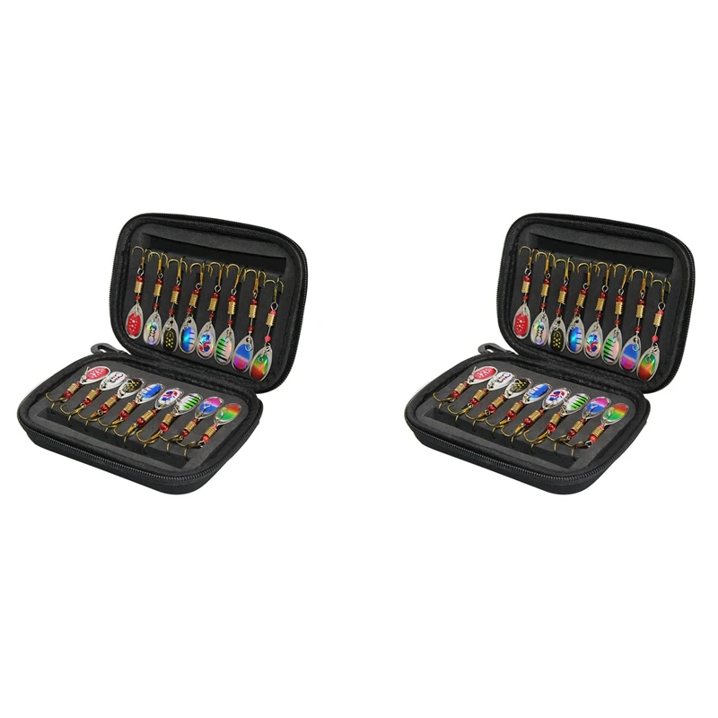 32Pcs Fishing Lures Spinners Baits Spoon Set Swivel Sequins With Tackle Bag For Freshwater Saltwater Fishing Tackle 
32Pcs Fishing Lures Spinners Baits Spoon Set Swivel Sequins With Tackle Bag For Freshwater Saltwater Fishing Tackle