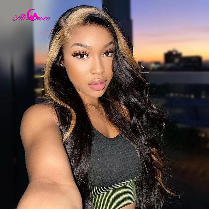 Black With Blonde Lace Front Body Wave Wigs 180% Density Lace Frontal Human Hair Wig For Women 1B 27 Transparent Lace Remy Wig
Black With Blonde Lace Front Body Wave Wigs 180% Density Lace Frontal Human Hair Wig For Women 1B 27 Transparent Lace Remy Wig