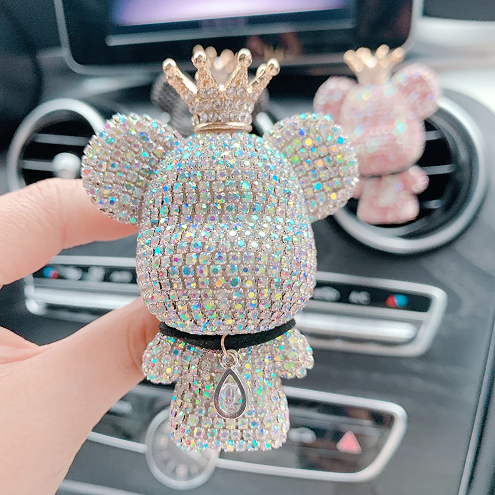Creative Crown Diamond Cute Bear Car Fragrance Perfume Clip Air Bears Aroma Car Decoration Air Fresher Decoration Accessories
Creative Crown Diamond Cute Bear Car Fragrance Perfume Clip Air Bears Aroma Car Decoration Air Fresher Decoration Accessories