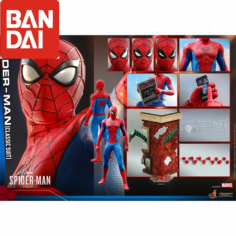 In Stock Original Hot Toys Marvel Avengers Spider-Man Videogame Classic Suit 1/6 Anime Action Figures Collection Model Toys
In Stock Original Hot Toys Marvel Avengers Spider-Man Videogame Classic Suit 1/6 Anime Action Figures Collection Model Toys
