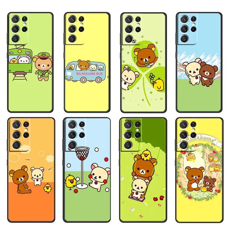 Cartoon Anime Rilakkuma For Samsung Galaxy S22 S21 S20 Ultra Plus Pro S10 S9 S8 S7 S6 Soft Silicone Black Phone Case Coque Cover
Cartoon Anime Rilakkuma For Samsung Galaxy S22 S21 S20 Ultra Plus Pro S10 S9 S8 S7 S6 Soft Silicone Black Phone Case Coque Cover