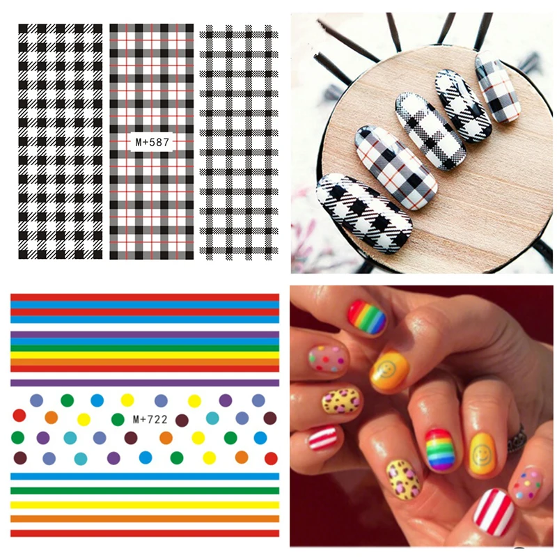 1 Sheet Water Transfer Nail Sticker Strawberry Pineapple DIY Sliders Manicure Colored Lines Geometric Nail Art Watermark Decals
1 Sheet Water Transfer Nail Sticker Strawberry Pineapple DIY Sliders Manicure Colored Lines Geometric Nail Art Watermark Decals