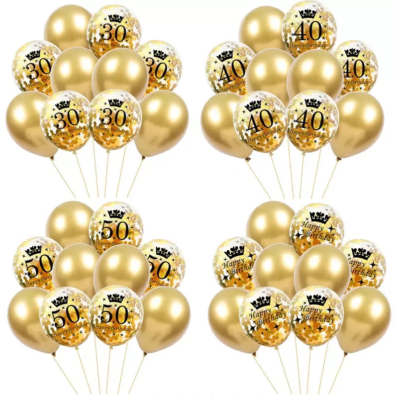 New in 2022 Gold 30 40 50 60 Years Birthday Party Confetti Balloon 30th 50th Birthday Party Decorations Adult Party Ballon Air G
New in 2022 Gold 30 40 50 60 Years Birthday Party Confetti Balloon 30th 50th Birthday Party Decorations Adult Party Ballon Air G