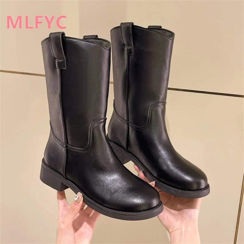 Summer New Solid Square Heel Medium Chelsea boot Women's Fashion Simple Round Toe Boots
Summer New Solid Square Heel Medium Chelsea boot Women's Fashion Simple Round Toe Boots