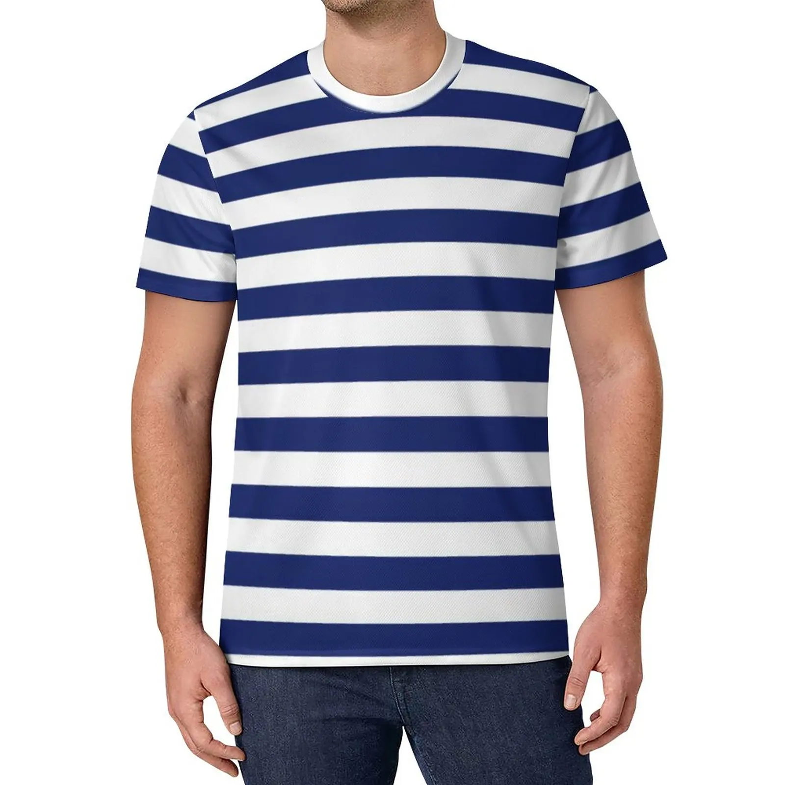 Retro Nautical T-Shirt Navy Blue and White Stripe Vintage T-Shirts Beach Custom Tee Shirt Aesthetic Tops Plus Size 6XL
Retro Nautical T-Shirt Navy Blue and White Stripe Vintage T-Shirts Beach Custom Tee Shirt Aesthetic Tops Plus Size 6XL