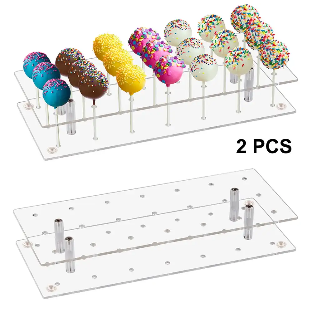 2pcs Cake Pop Display Stand,Clear Acrylic Lollipop Holder Weddings Party Dessert Table Display Set
2pcs Cake Pop Display Stand,Clear Acrylic Lollipop Holder Weddings Party Dessert Table Display Set