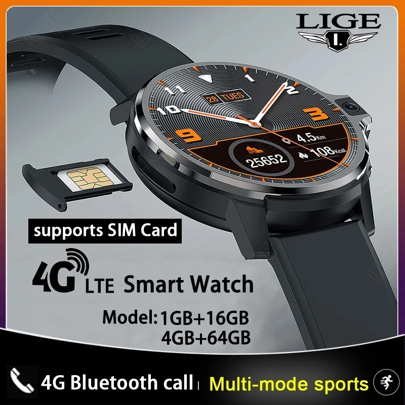 LIGE Smart Satch Dual System 4G HD Call Dual Camera 1GB+16GB Health Management Music Recording GPS Positioning Wifi Smartwatch
LIGE Smart Satch Dual System 4G HD Call Dual Camera 1GB+16GB Health Management Music Recording GPS Positioning Wifi Smartwatch