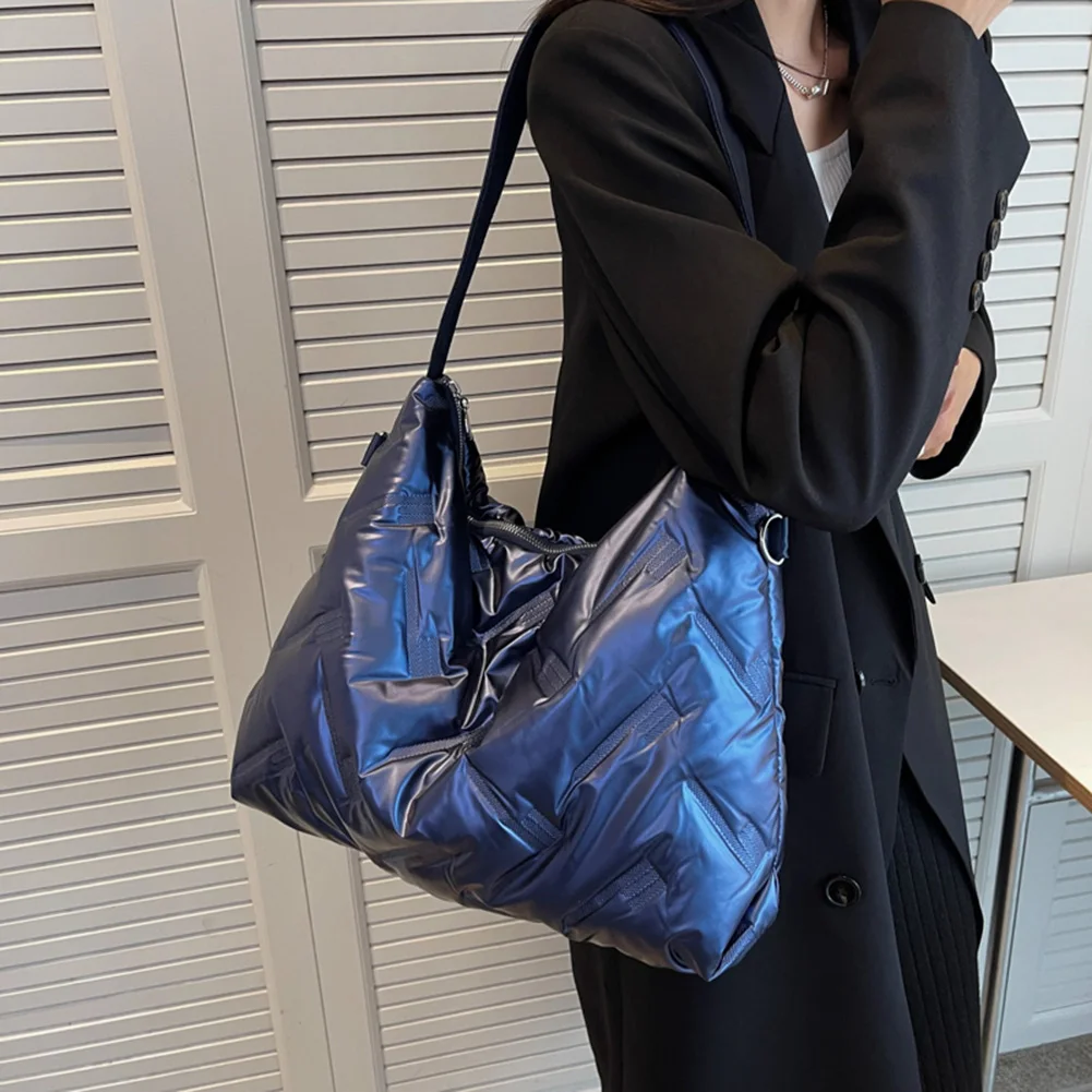 Fashion Shoulder Bag Cotton Padded Autumn Winter Messenger Bags Quilted Crossbody Handbags Solid Color Large Capacity for Travel
Fashion Shoulder Bag Cotton Padded Autumn Winter Messenger Bags Quilted Crossbody Handbags Solid Color Large Capacity for Travel