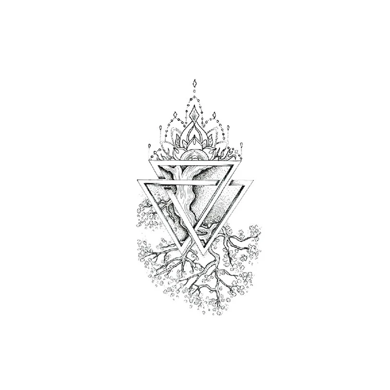 Geometric Totem Jewelry Chain Temporary Tattoo for Women Men Tree Inverted Triangle Waterproof Fake Tatto Sticker Neck Arm Tatoo
Geometric Totem Jewelry Chain Temporary Tattoo for Women Men Tree Inverted Triangle Waterproof Fake Tatto Sticker Neck Arm Tatoo