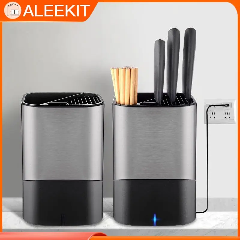 Intelligent Sterilization Knife Holder 430 Stainless Steel Kitchen Knife Cooking Organizer Knives Stand Kitchen Tools Removable 
Intelligent Sterilization Knife Holder 430 Stainless Steel Kitchen Knife Cooking Organizer Knives Stand Kitchen Tools Removable
