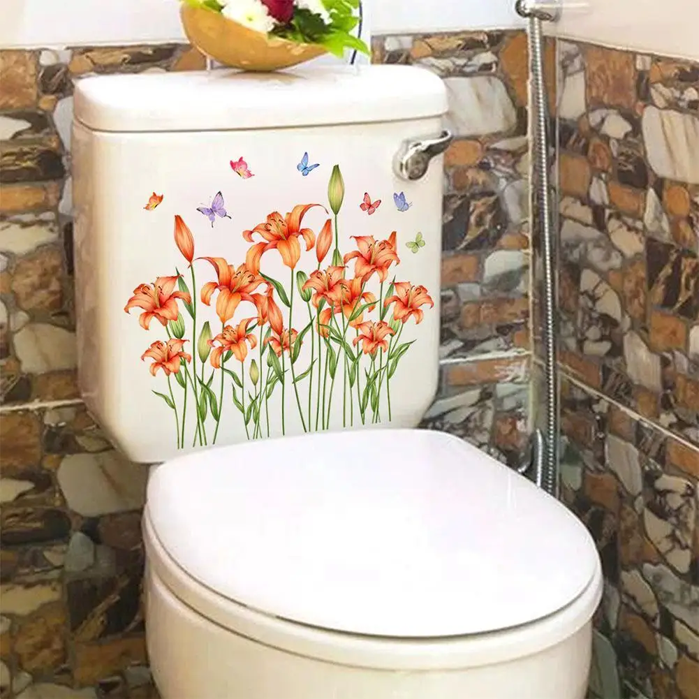 Beautiful Plants And Flowers Butterfly DIY Toilet Cover Stickers Wall Sticker Home Decals Room Decoration Accessories Bathr W0S6
Beautiful Plants And Flowers Butterfly DIY Toilet Cover Stickers Wall Sticker Home Decals Room Decoration Accessories Bathr W0S6