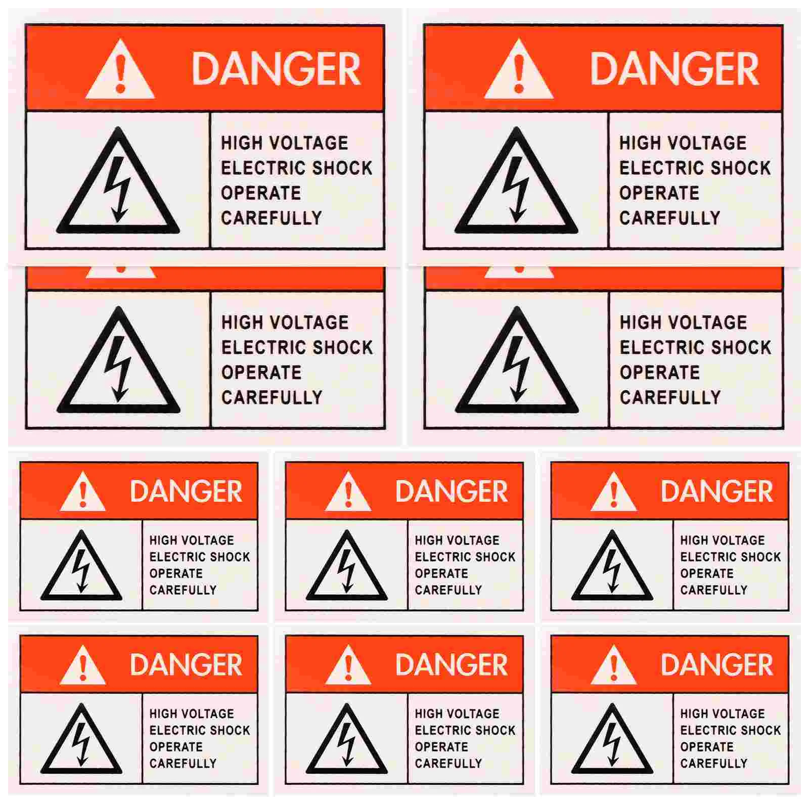 10Pcs Street Sign DANGER Warning Stickers Adhesive Backside Sign Safe Sticker Clear Large Font Text Decal
10Pcs Street Sign DANGER Warning Stickers Adhesive Backside Sign Safe Sticker Clear Large Font Text Decal